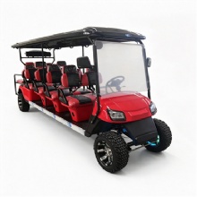 8+2 Seater Golf Cart Car Multi Passenger Resort Shuttle Buggy for Tourist Scenic Area