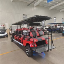 8+2 Seater Golf Cart Car Multi Passenger Resort Shuttle Buggy for Tourist Scenic Area