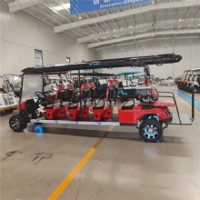 8+2 Seater Golf Cart Car Multi Passenger Resort Shuttle Buggy for Tourist Scenic Area