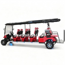 Long Body Electric Tourist Car 8+2 Seats Golf Cart for City Tour and Campus