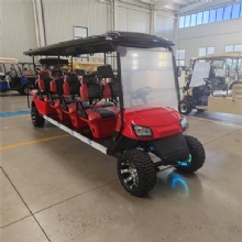 Long Body Electric Tourist Car 8+2 Seats Golf Cart for City Tour and Campus