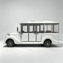 11 Seater Enclosed Electric Shuttle Car for Tourism Sightseeing Park Hotel Campus Transport