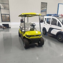 Black 4+2 Seats Solar Charging Off‑Road Electric Golf Cart
